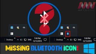 How to Fix Missing Bluetooth Icon in Windows (Enable Bluetooth)