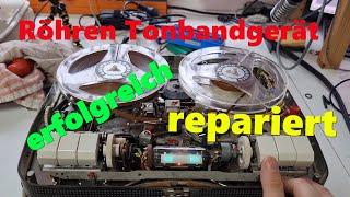 Tonbandgerät in Röhrentechnik Grundig TK14 defekt & Röhrenradio Graetz reparieren Teil 1