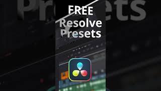 Free DaVinci Resolve presets: Gaming Shorts and TikTok preset #Shorts