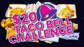 TACO BELL $20 VALUE MENU CHALLENGE!!