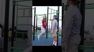 Elite Gymnast Pretended to be a Nerd in Calisthenics Park #nerd #prank #calisthenics