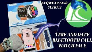 Ferefit application settings/ keqwear kw8 ultra 2 time and date setting/ smartwatch time and date