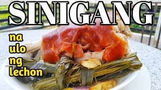 SINIGANG SA CALAMANSI NA ULO NG LECHON