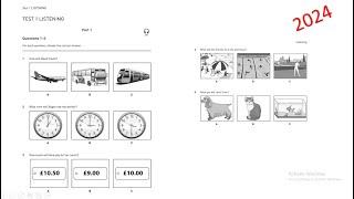 KET - KEY English Test - Listening Test 1- Level A2 - 2024