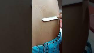 back waxing #tutorial #like #subscribe #body#viral # wax