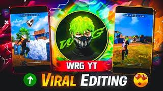 Viral Short Video Editing Like Wrg Yt  // Free Fire Short Video Editing 