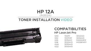 ImagingNow  Q2612A HP 12A   Toner Installation