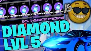 Getting a FULLY GRINDED Hyperdiamond Lvl5 | Roblox Jailbreak