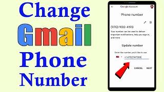 How to Change Gmail Phone Number || Change google account phone number || Gmail phone number change