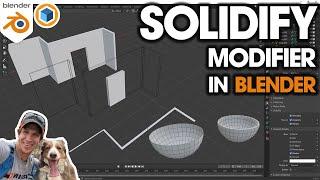 Blender SOLIDIFY MODIFIER Tutorial - Adding Thickness to Objects in Blender!