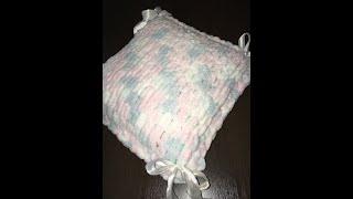 Подушка за один час. Вяжем руками!/Pillow in one hour. Knit hands