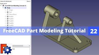 FreeCAD Part Modeling Tutorial 22 | FreeCAD Tutorial | FreeCAD Part Design Workbench |