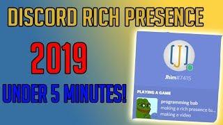 how to create your own discord rich presence tutorial 2019