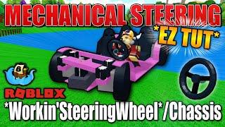 【BEST&EZ!】*Mechanical Steering*/*Working Steering Wheel* Tutorials In Build A Boat Roblox!!