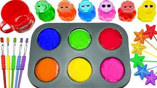 Satisfying Video DIY How To Make Rainbow Finger Sprunki Forms Full Slimes & McQueen Car Candy ASMR