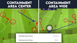 Explanation & Tactics Containment Area Center & Wide - Efootball Pes 2021