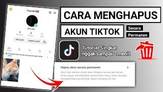 Tutorial cara menghapus akun TikTok terbaru | cara menghapus akun TikTok permanen