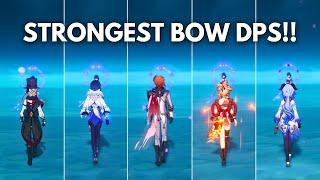 STRONGEST Bow DPS !! Bow Only DMG SHOWCASE !! [ Genshin Impact ]