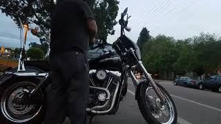 2009 Harley Davidson dyna with dan moto 2 into 1 exhaust  syatem