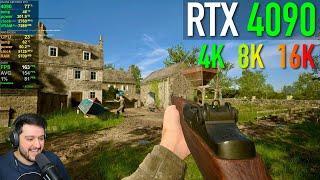 Playing Hell Let Loose on the RTX 4090 at 4K, 8K and 16K!!