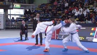 Karate female kumite | Action scene on Tatami | WKF kumite 2024 #karate #female #martialarts