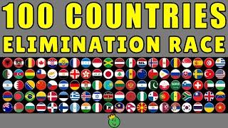 100 Countries Elimination Marble Race