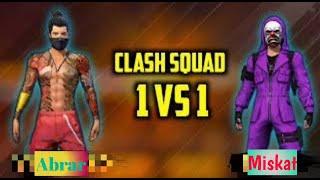 1 vs 1 Clash || Abrar  VS Miskat || BD BOSS GUILD FF