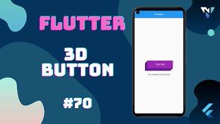 @Google #Flutter Tutorial for Beginners #70: Fun with 3D Button in Flutter