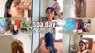 ROTINA DE BANHO + SPA DAY * cuidados com cabelo e pele 