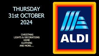 Aldi Special Buys Thursday 31st October 2024