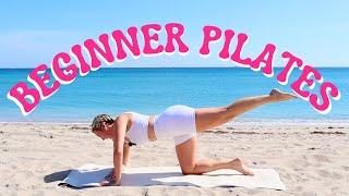 10 MINUTE BEGINNER PILATES WORKOUT | BEACH WORKOUT | NO EQUIPMENT