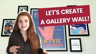 How To Design A Gallery Wall With Art Prints | Fy! | One Room Challenge | Room Decorating DIY