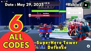 ALL Working Codes | Semua Kode SuperHero Tower Defense Roblox, May 29, 2025