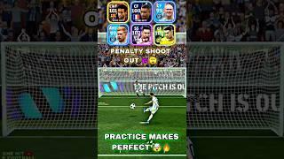 E Football24 | Top players penalty shot challenge #penalty #messi #ronaldo #shorts#viral#efootball