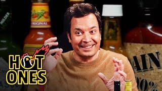 Jimmy Fallon Gets Spooked By Spicy Wings | Hot Ones