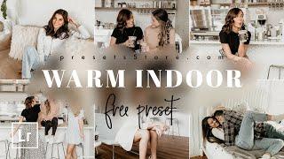 WARM INDOOR — Free Professional Lightroom Preset | @dirtybootspresets Inspired | Tutorial | DNG