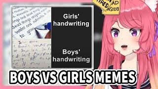 Women Do WHAT In The Shower? | Vtuber Reacts Boys vs Girls Memes