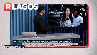 Repórter da Inter TV de Cabo Frio é assediada ao vivo durante sua apresentação no RJ2 em Maricá.