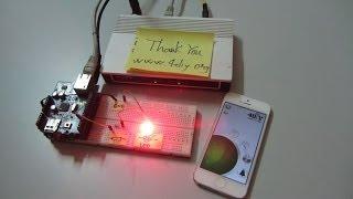 [4DIY.ORG] - How to control LED's with iphone using [4DIY.ORG] App and Ethernet Shield