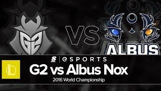 Highlights: G2 vs ANX (Worlds 2016 Day 5)