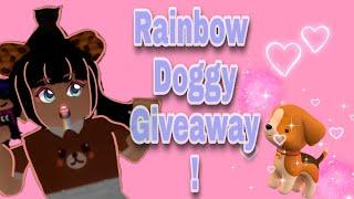 Rainbow Dog Giveaway In Roblox Overlook Bay Rp!