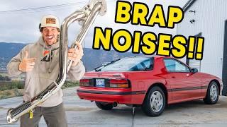 Making The FC RX7 Rotary SCREAM! *HEADER INSTALL!*