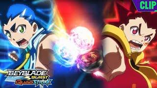 Twin Strike! | Bel and Quadra vs Hyuga and Hikaru | Beyblade Burst QUADSTRIKE | EP 13 |