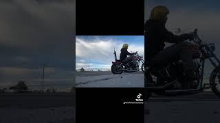 ️IT WAS A PRETTY COLD  RIDE TO WORK TODAY️ #motorcycle #harleydavidson #harleychoppers #harley