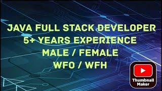 JAVA FULL STACK DEVELOPER | 3+ YEARS | WORK FROM HOME/OFFICE || Evergreen Opportunities