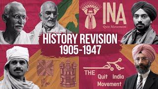 "1905-1947 History Revision | Key Events and Movements for UPSC | ZIAIAS Mentoring Batch"