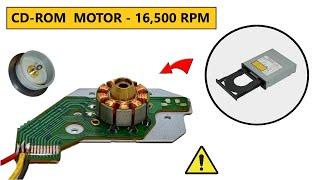 16,500 RPM - Reuse 12V Super High Speed DC Motor from DEAD CD-ROM | Brushless BLDC Motors