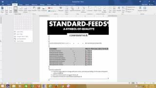 How to Convert Text to Tables in Microsoft Word 2016 Tutorial - Lesson 12