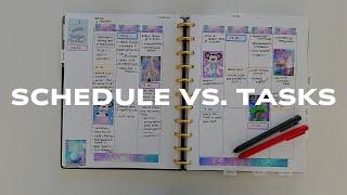 How to Manage your Schedule vs your Tasks In Your Planner #functionalplanner