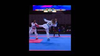 Karate female kumite | Take down Techniques #shorts #karate #female #kumite #fight #tournament